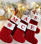 Knitted Christmas Stocking Tree Ornament