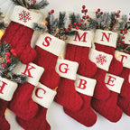 Knitted Christmas Stocking Tree Ornament