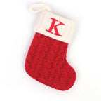 Knitted Christmas Stocking Tree Ornament