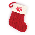 Knitted Christmas Stocking Tree Ornament