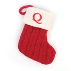 Knitted Christmas Stocking Tree Ornament