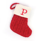 Knitted Christmas Stocking Tree Ornament
