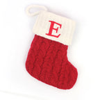 Knitted Christmas Stocking Tree Ornament